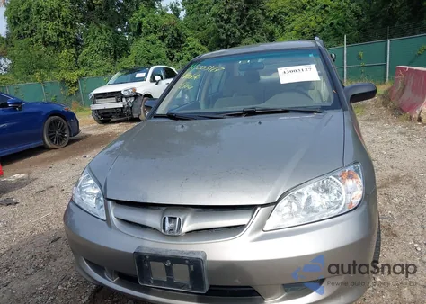 2004 Honda Civic Lx из США, поврежденный, VIN 1HGES16544L011338